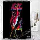 Занавеска для душа CAVVING с 3D рисунком группа ACDC, водонепроницаемая занавеска для ванной, Противоскользящий коврик для ванной, набор ковриков для туалета, ковер для дома