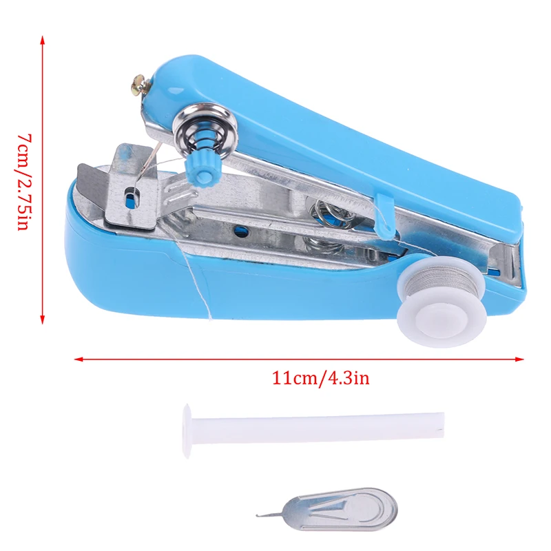 Mini Sewing Machine Creative Simple Sewing Tools Manual Operation Portable Home Travel Small Embroidery Random Colors