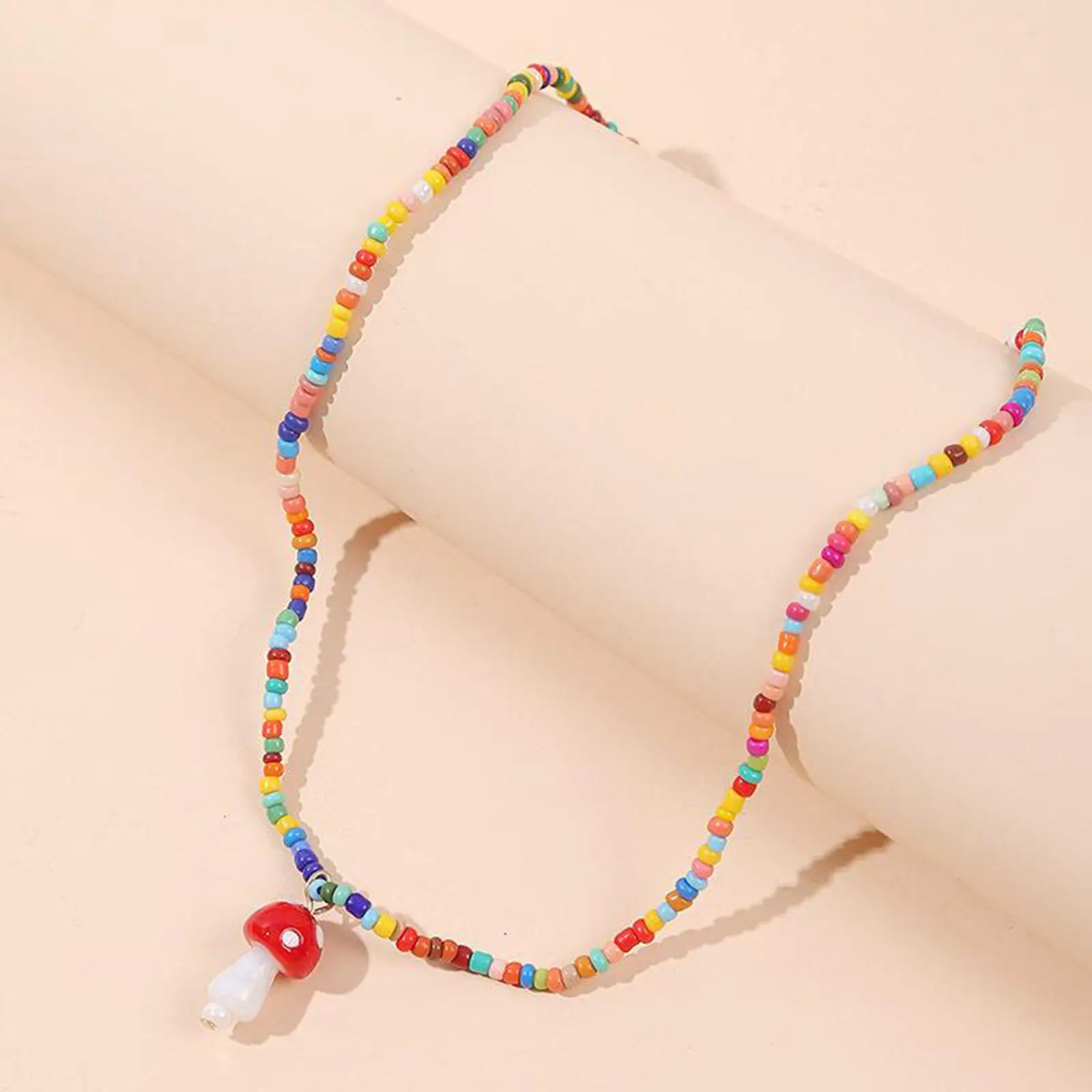 

Cute Mushroom Pendant Necklace Mushroom Choker for Women Girls Daughters