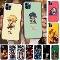 anime demon slayer phone cases for iphone 12 pro max case 11pro max 8plus 7plus 6s iphone xr x xs mini mobile cell funda