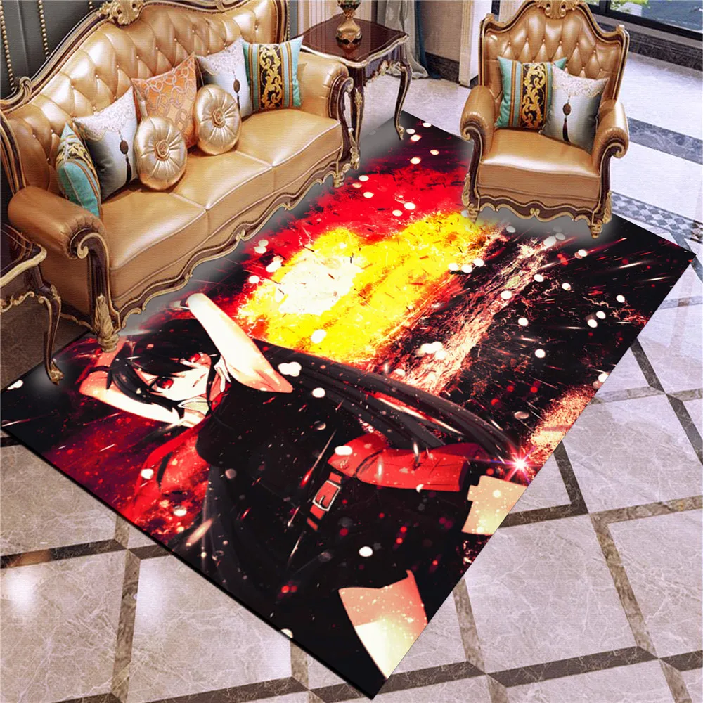 Тапочки в виде персонажа аниме анимационных персонажей 3D цифровая печать ковры