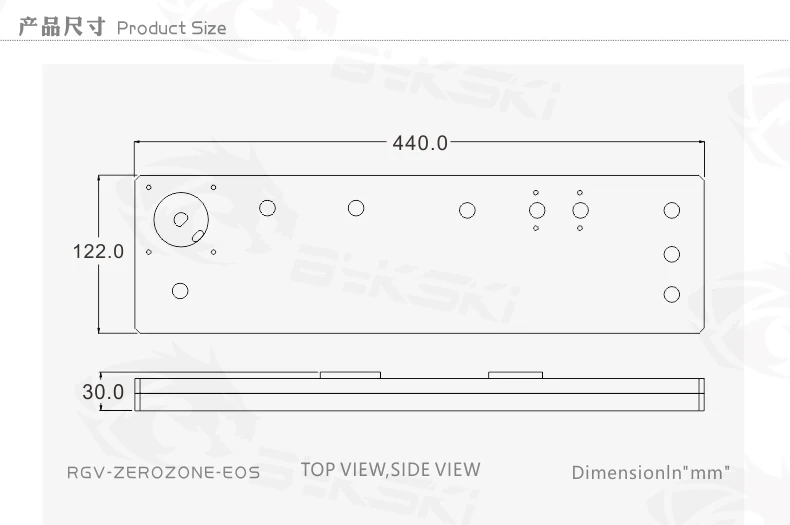 BYKSKI акриловая доска водный канал решение использовать для быть Queit ZEROZONE EOS шасси для процессора GPU Блок/3PIN RGB/Combo DDC насос
