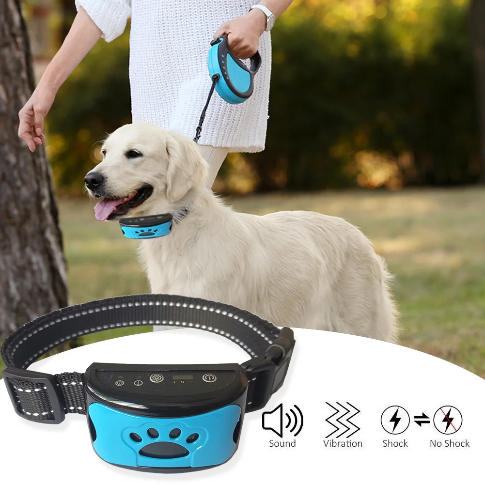 Ультразвуковой ошейник для дрессировки собак перезаряжаемый Стоп лай