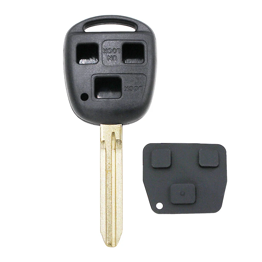 3 кнопки дистанционного ключа оболочки чехол TOY43 Uncut лезвие с или без Pad для Toyota RAV4