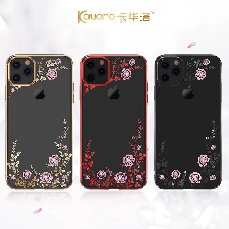 Оригинальный Алмазный чехол KAVARO для iPhone 11 Pro Max с кристаллами Элементы со стразами