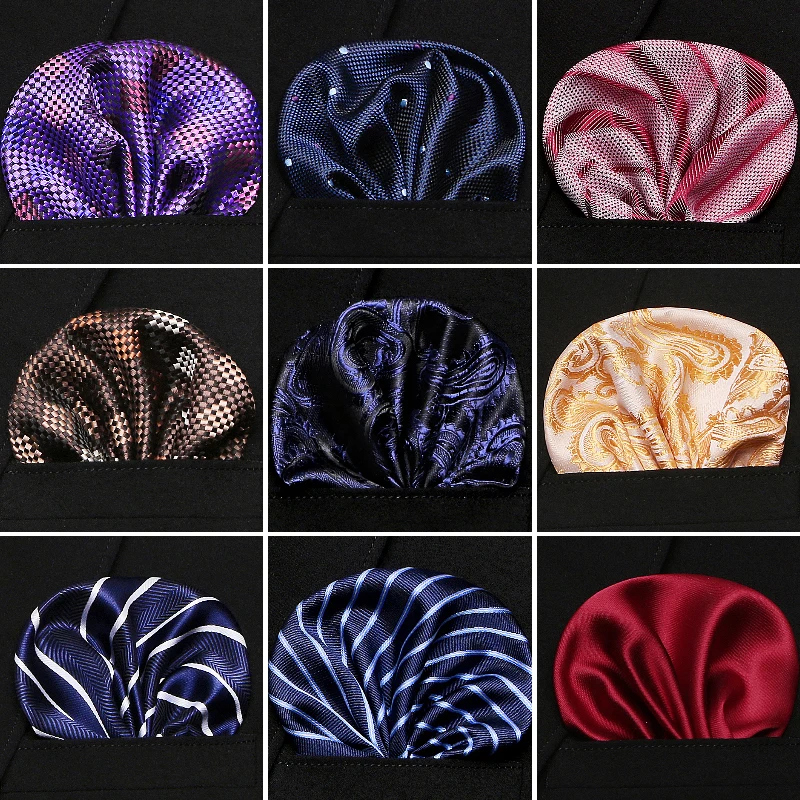 2020 роскошные мужские 100% шелковые носовые платки с цветочным узором пейсли в