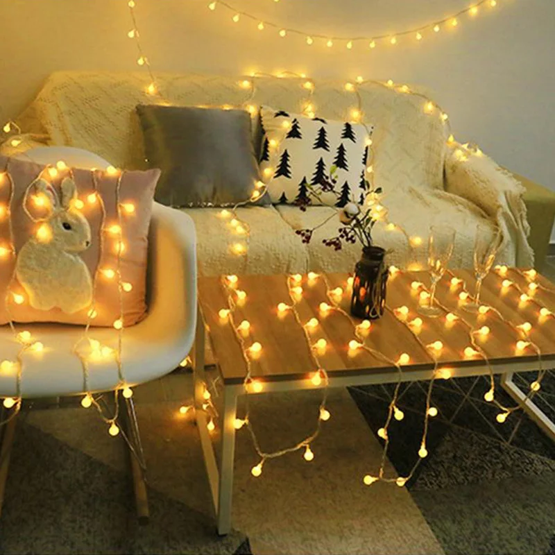 2 м 3 6 сказочная гирлянда светодиодный шар гирлянды водонепроницаемый для