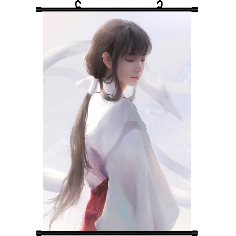 1 шт. японский мультфильм Inuyasha Аниме хигураси Кагоме печатный плакат прокрутка
