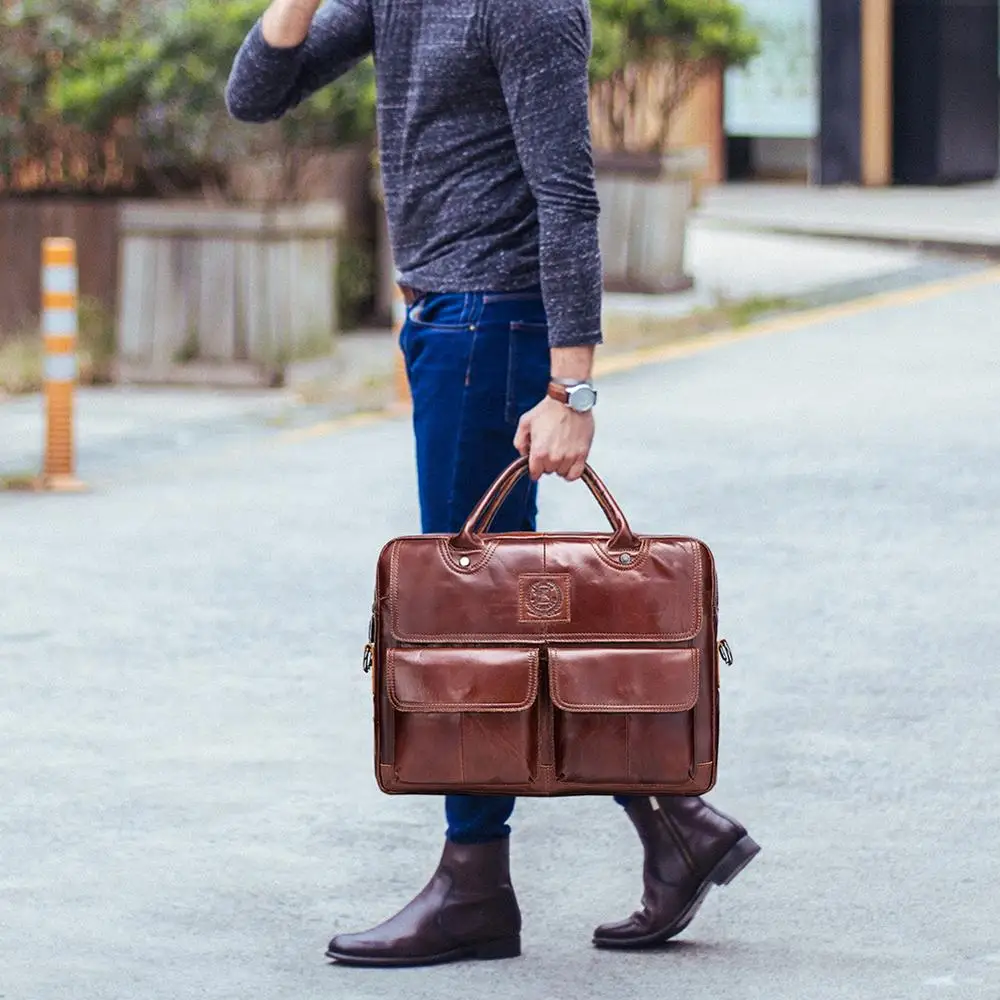 

Russian Warehouse men's briefcase Gifts Multifunctional large capacity Messenger Bags top quality laptop tote bags
