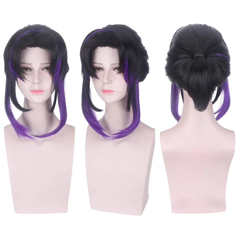 Demon Slayer kimetsu no yaiba Nezuko Tanjirou Agatsuma Zenitsu Tomioka Giyuu Inosuke Kochou Shinobu Косплей парики серьги маска