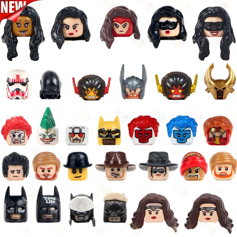 

Movie Series Action Figure Famous Human Heads MOC Building Blocks Kids ToysWM490 WM491 WM496 WM497 WM501 WM504 WM505 WM533 WM534