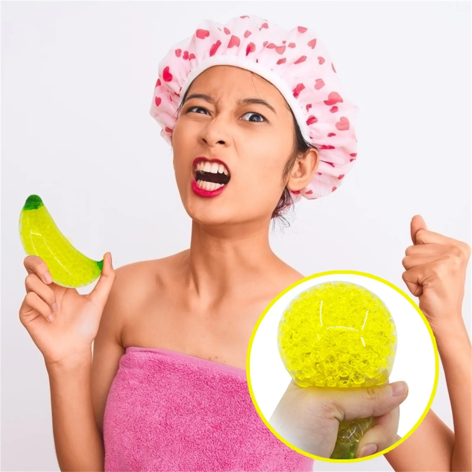 

Banana Squeeze Stress Relief Balls Fidget Toys Pop Up Antistress Exercise Hand Ball Yellow Color Kids Adults Toy Jouet Banane