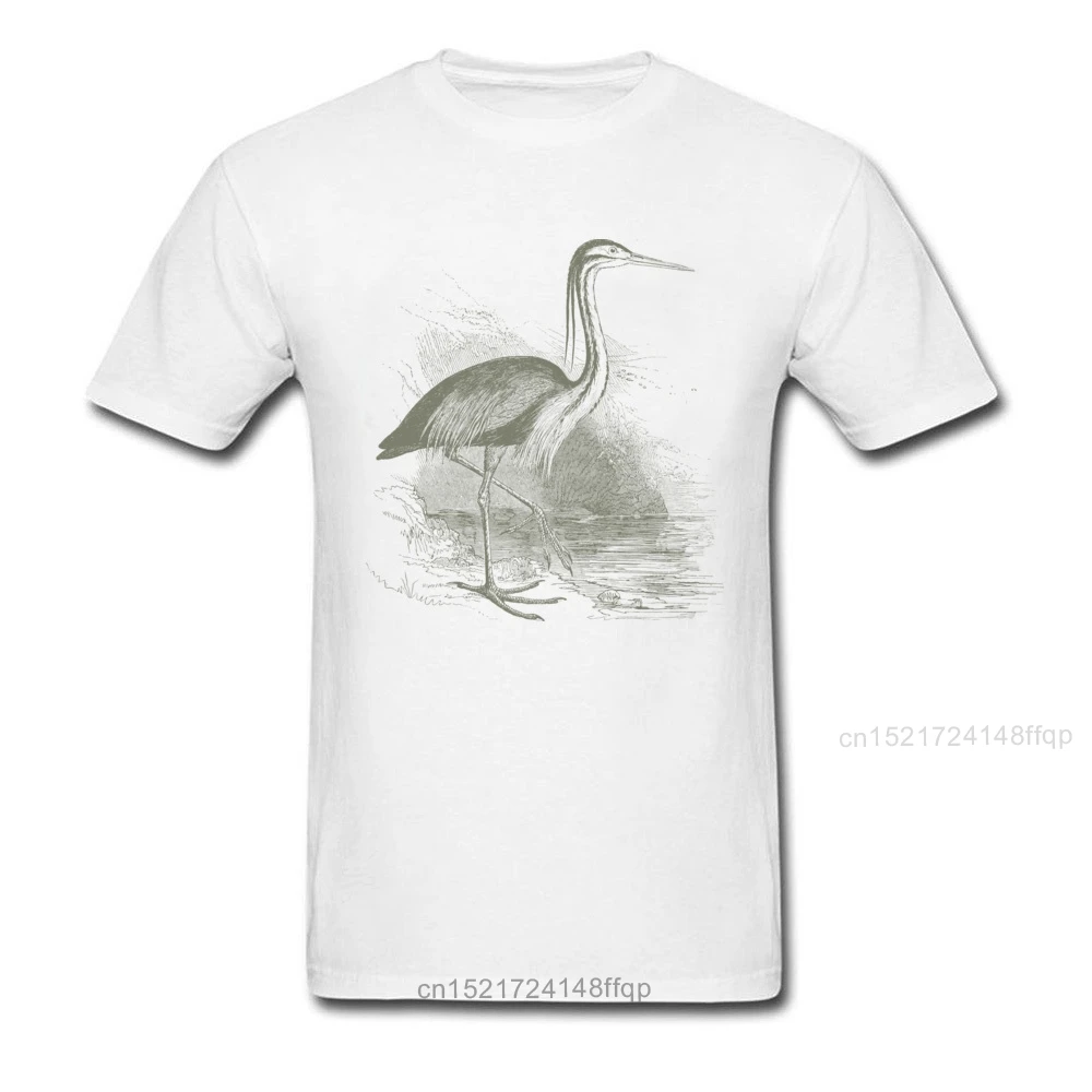 О истории 2018 Мужская черная футболка с рисунком журавлей винтажный арт дизайн