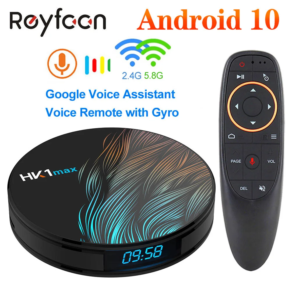 Смарт Android 9 0 ТВ бокс 4 Гб ОЗУ 64 HK1 MAX Rockchip RK3328 USB3.0 1080 P H.265 K 60fps двойной Wifi Google