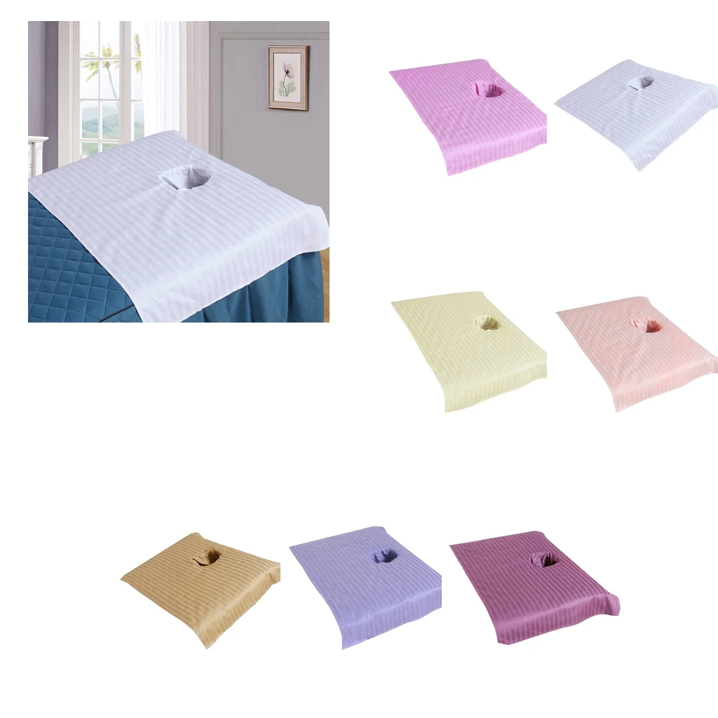 Comfortable Cotton Spa Massage Table Sheet Beauty Bed Face H