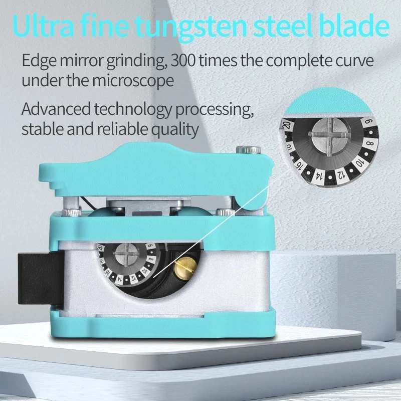FTTH High-Precision Fiber Cleaver with Waste Fiber Box Fiber Optic Cable Cutter Fusion Splicer Cutting Tool