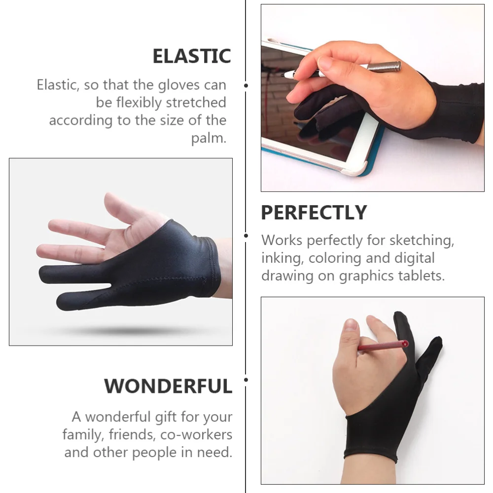 

6Pcs Two Finger Comfortable Lycra Left Right Hand