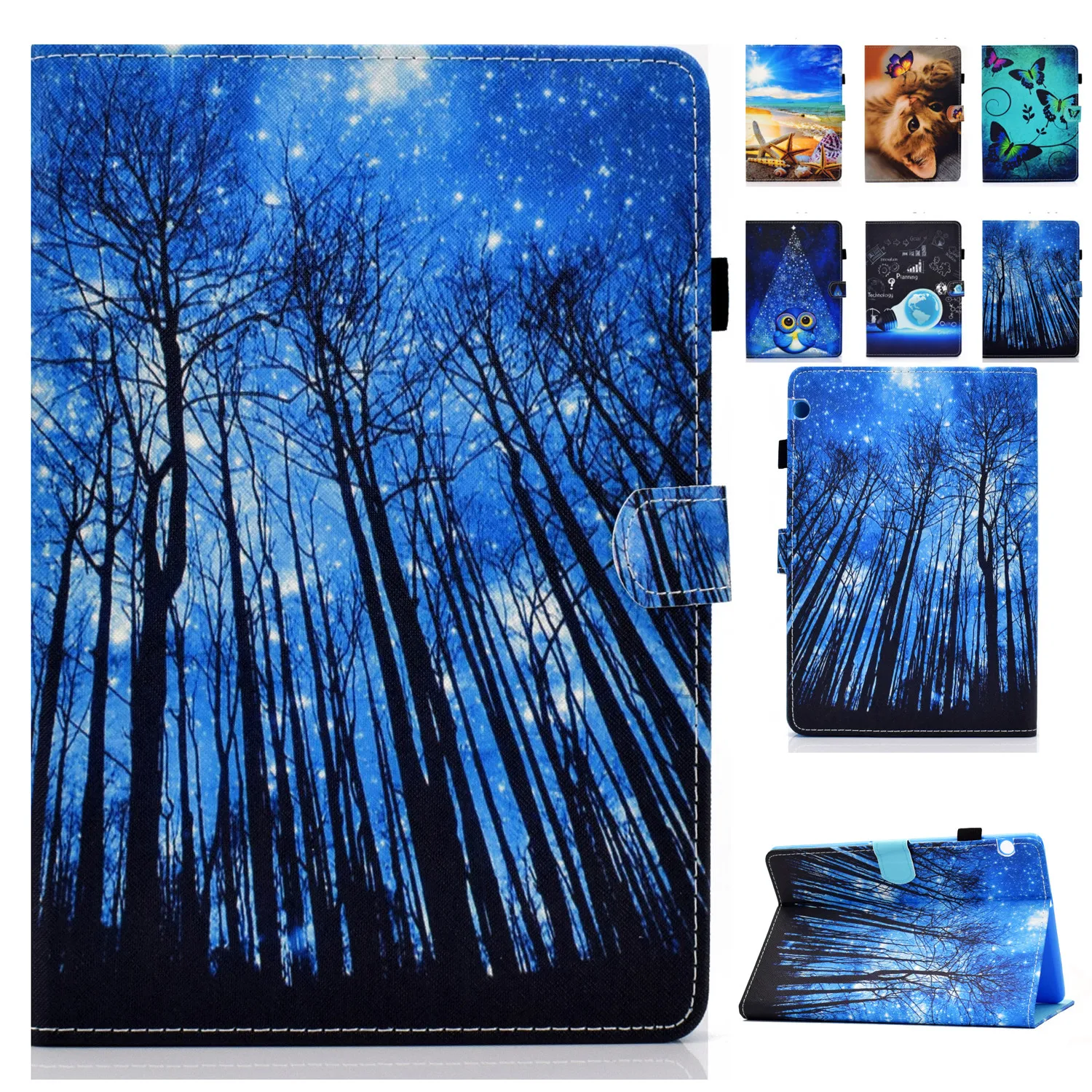 

Cover For Huawei Matepad 10.4 2020 BAH3-W09/L09/AL00 MediaPad T3 10 9.6 AGS-W09 T5 10 10.1 inch AGS2-W09/L09 Tablet Print Case