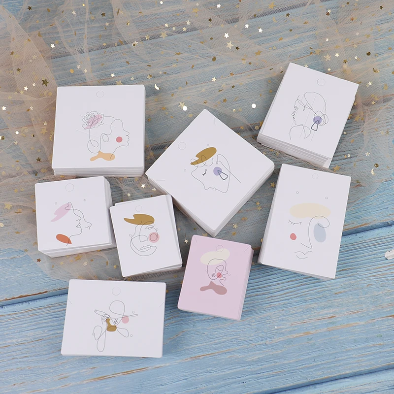 

50 шт., Набор держателей для сережек и ожерелий