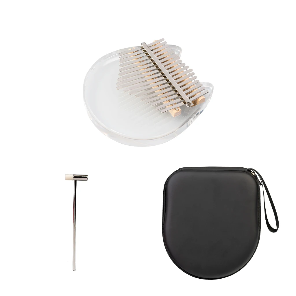 Kalimba акриловое 17-клавишное прозрачное пианино для большого пальца с настройкой