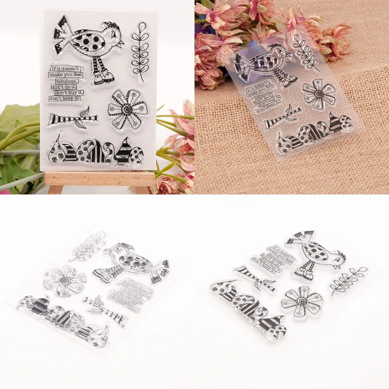 

2021 New Bird Silicone Clear Seal Stamp DIY Scrapbooking Embossing Photo Album Decorative Paper Card Craft