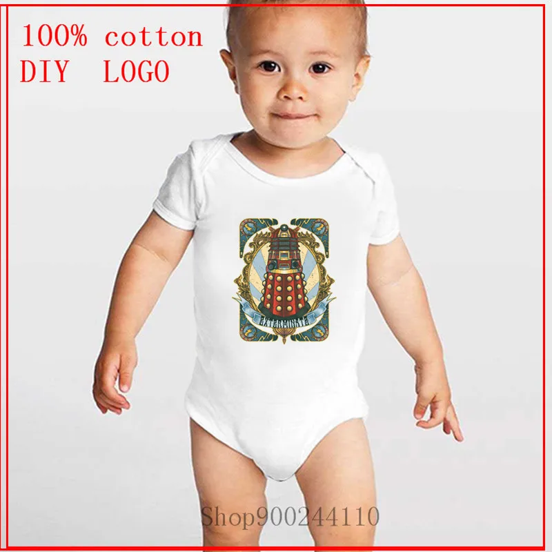 Новый боди Dalek Doctor Who DR WHO exterminate с принтом Детская летняя одежда комбинезон