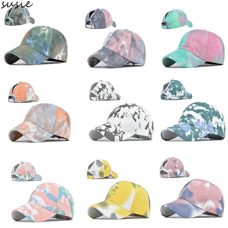 Бейсболка женская с ярким принтом в стиле хип хоп кепка завязкой отверстием для