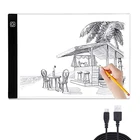 Елис A4 ультра-тонкий светодиодный рисунок цифровой Графика Pad USB светодиодный светильник для планшет для рисования электронные художественной росписи Wacom