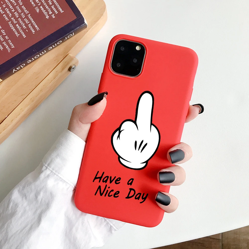 Забавный чехол с изображением банана на средний палец для iPhone X 7 8 XR XS Max для iPhone 6 6s Plus 11Pro Max чехол s мягкая задняя крышка из ТПУ - Цвет: 06