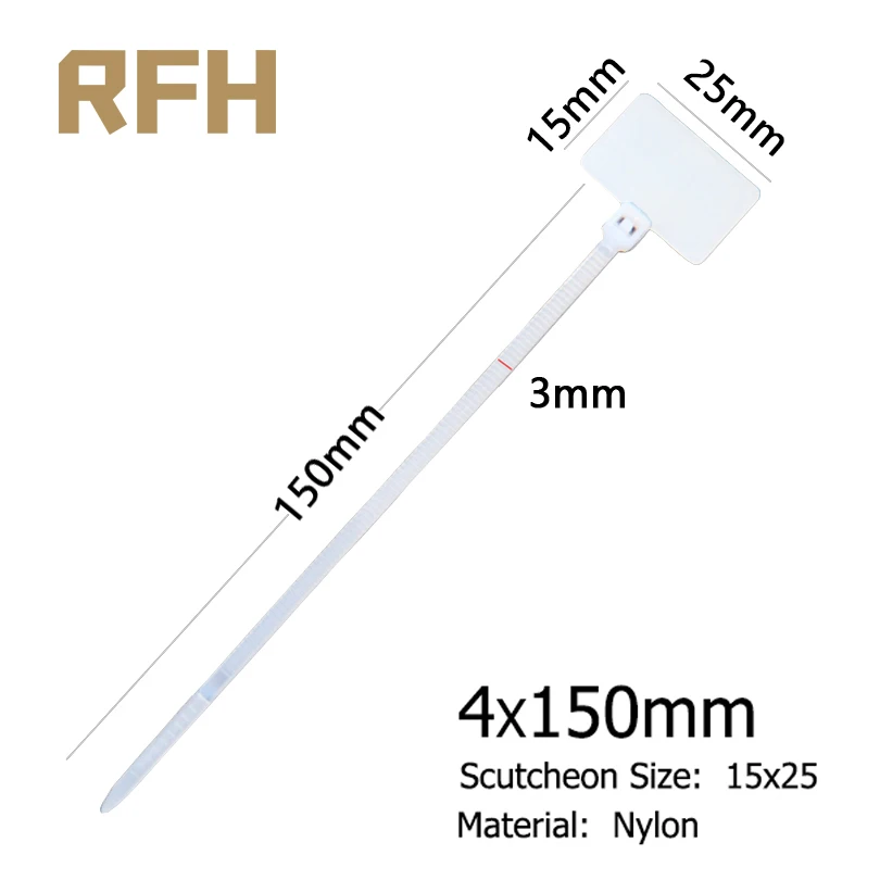 Нейлоновые кабельные стяжки Easy Mark 4x150 Мм 50 шт