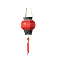 XT-S616 Solar Energy Pure Manual Chinese New Year Festival Red Lantern Outdoor Waterproof F arm Decoration Cloth Lantern 6V 2W