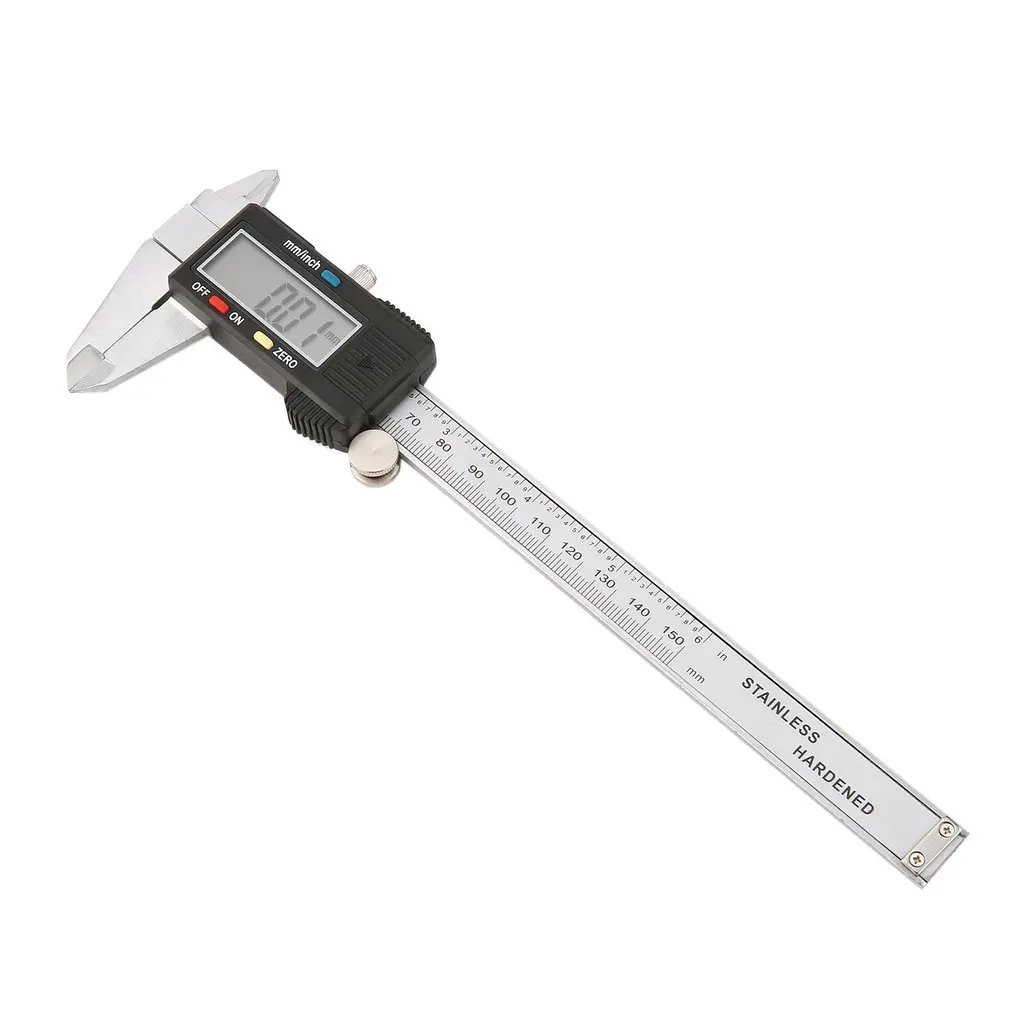 

150mm 15cm 6 Inch Professional Electronic Digital LCD Display Steel Vernier Caliper Gauge Micrometer Measuring Tool