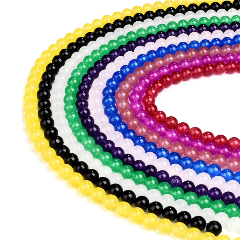 Бусины из натуральной яшмы 10 цветов круглые бусины россыпью 6/8/10 мм|Бусины| |