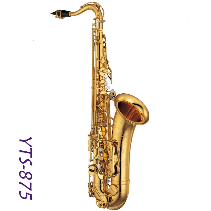 Японский тенор 875EX плоский B саксофон золотой лак Саксофон падающий E Sax