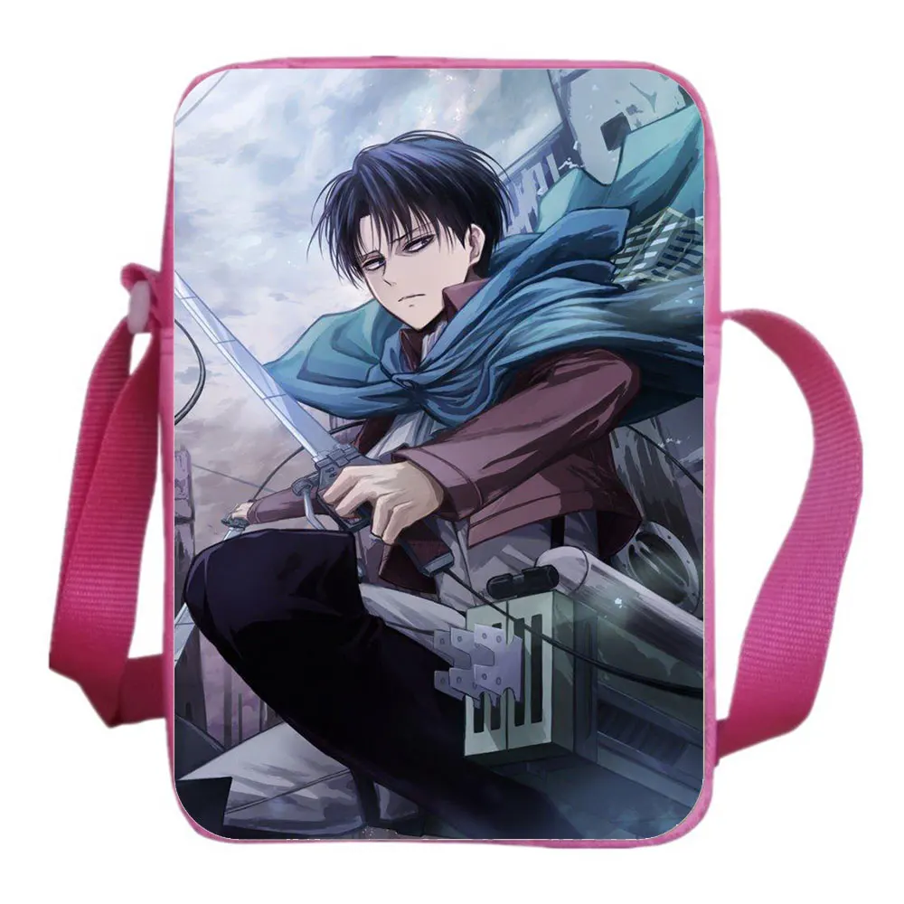 Attack On Titan Messenger Bag Anime Cartoon Simplicity School Bags Student Casual Shoulder Cross-body Backpack Support Customize