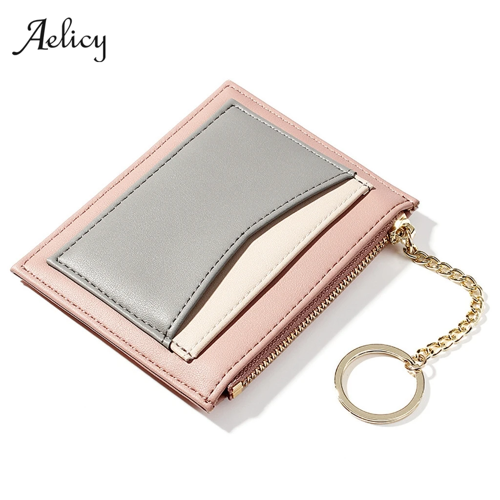 Aelicy Модный женский кошелек конфетного цвета для студентов с несколькими картами
