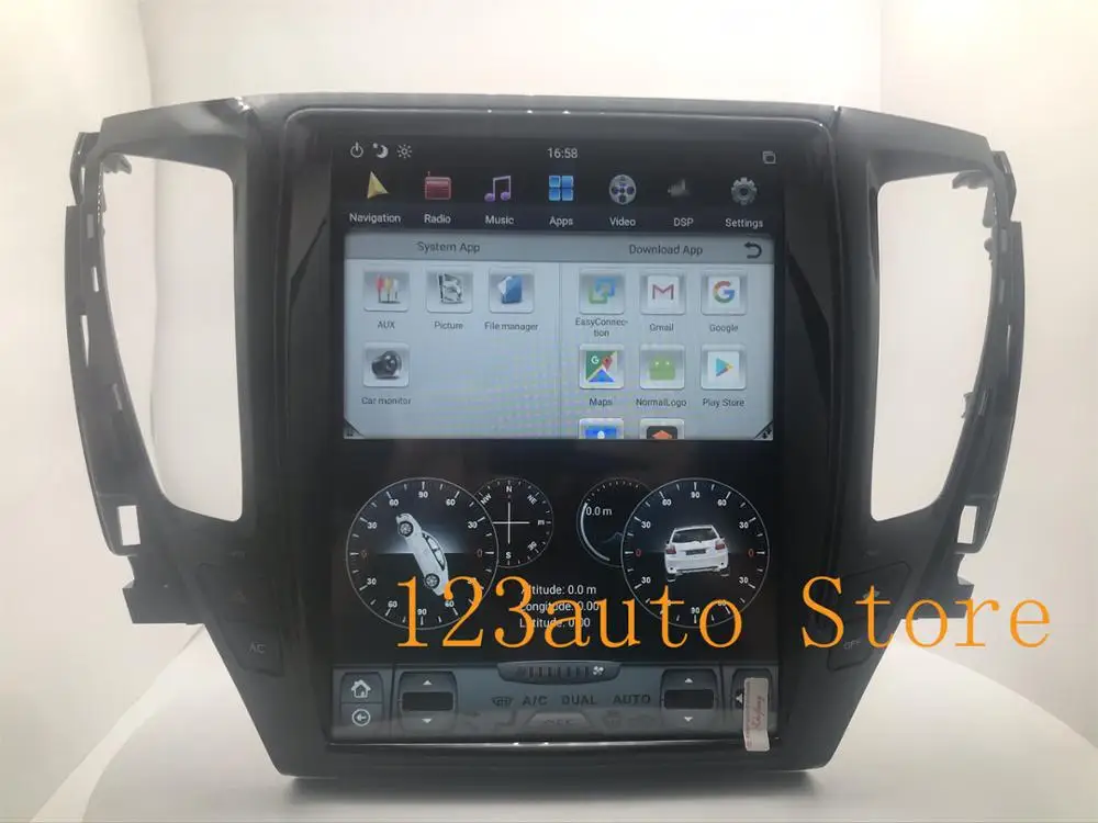 12 1 ''вертикальный экран Tesla Style Android 9 0 автомобильный DVD GPS плеер navi auto для MITSUBISHI