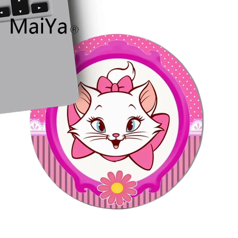 22x22cm Maiya винтажные крутые Мультяшные круглые животные кошка динозавр коврики для мыши геймер коврики для мыши игровой коврик для мыши для ПК ноутбук - Цвет: 22x22cm