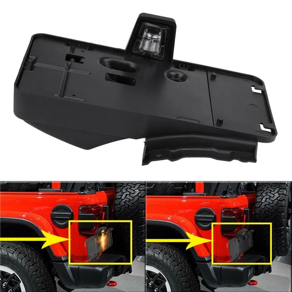 License Plate Bracket Reliable Durable Protective License Plate Tag Holder for Jeep Wrangler JK 2006-2017