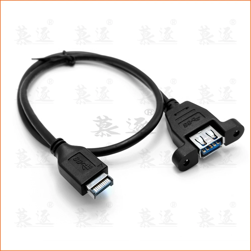 50 см USB 3 1 type c Передняя панель папа к 0 тип A Женский удлинитель Панель Крепление