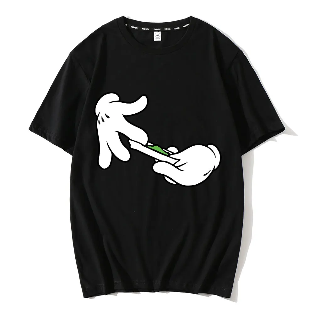 

Funny Mikey Hands Rolling Blunt Joint Pot Weed 420 Men's Unisex T Shirt Cool Casual Pride Tshirt Men Unisex New Fashion