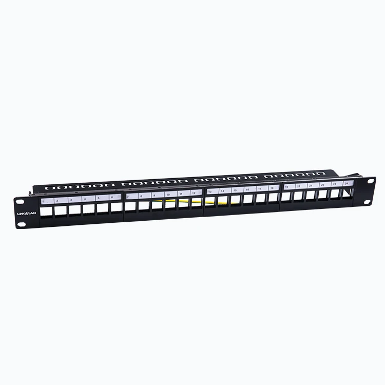 Модульная пустая коммутационная панель Linkway 19 &quot1U 24 порта выгрузка включая