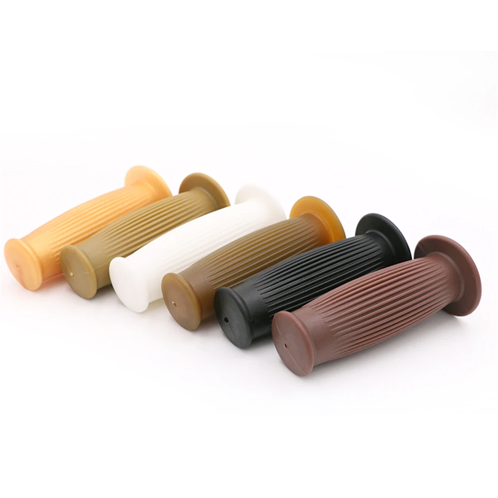 Vintage Motorcycle Grips Retro Motorbike 22mm 7/8'' Handlebar Handle Rubber Covers Don't Fade for Honda CG125 Cafe Racer Triumph |