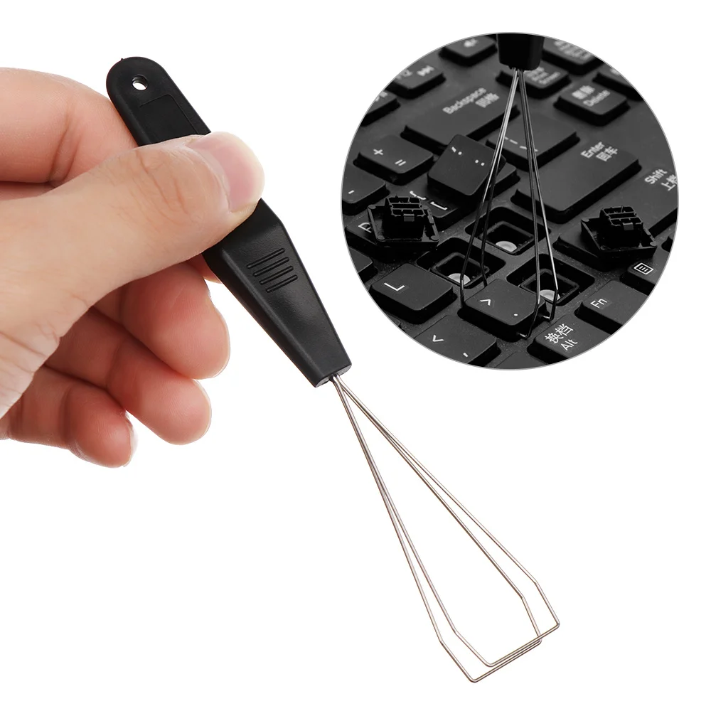 

1PC Useful Keyboard Key Keycap Puller Remover With Unloading Steel Cleaning Tool Keycap Starter Keyboard Dust Cleaner Aid