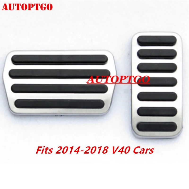 

AT MT Car Non-slip Pedal Pad Cover Foot Gas Brake Clutch Pedals Kit For Volvo V40 2014-2018