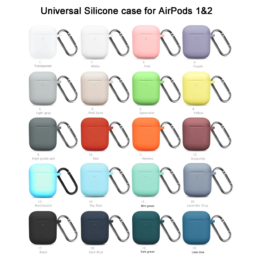 Жидкие силиконовые наушники корпус для AirPods анти-грязь APPLE airpods чехол розовый черный темно-синий желтый красный