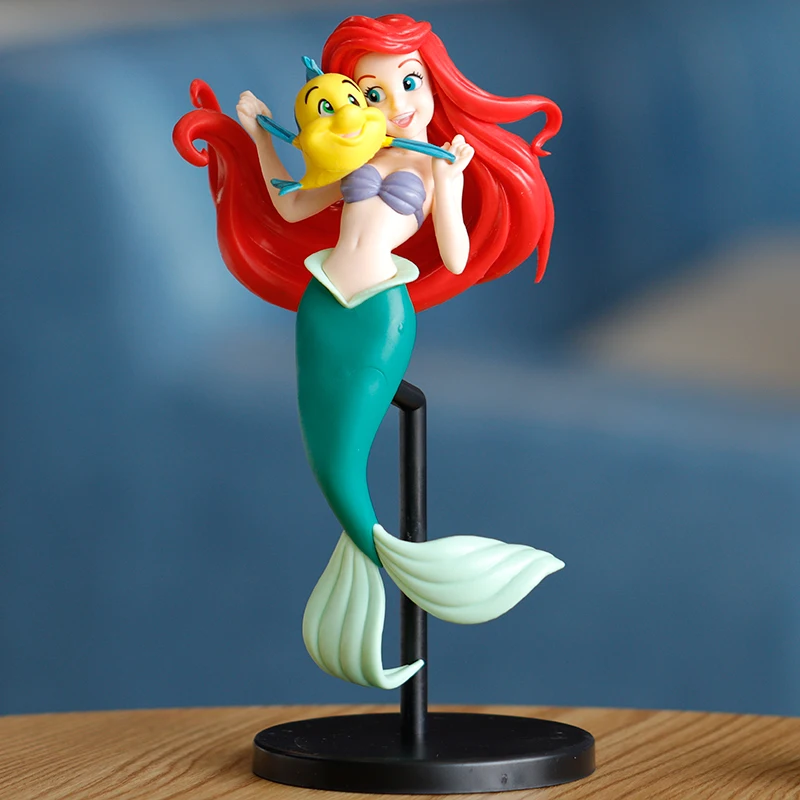 Disney Русалка Алиса Белоснежка Принцесса Ариэль фигурки статуэтки 10-20 см PVC Моделя