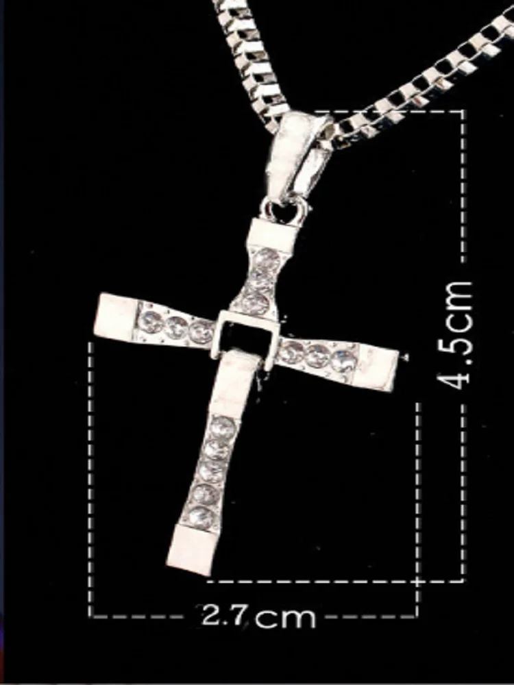 Быстро Форсаж Кулон Креста Подвески Доминик Торетто Цепное Ожерелье