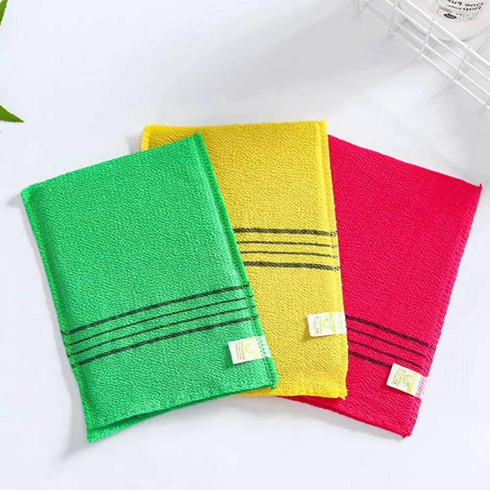 

1pc Double-sided Towel Korean Exfoliating Bath Washcloth Portable Body Scrub Adults Coarse Grain Shower Towels Scrubbing Gloves