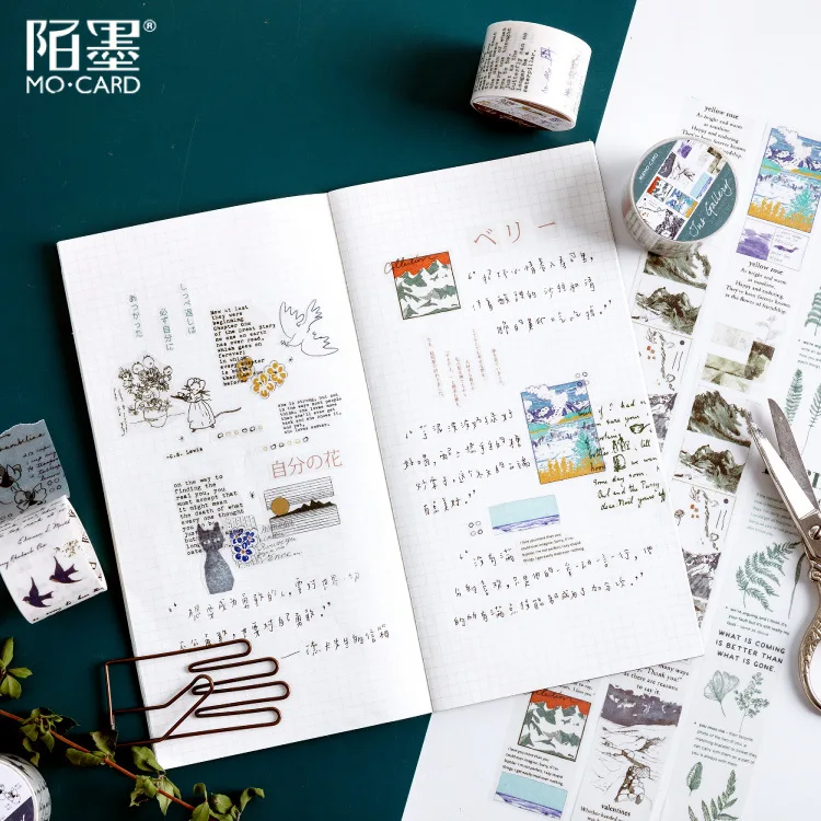 

Forest Mountain Herb Plant Washi Tape Adhesive Tape Diy Scrapbooking Sticker Label Masking Tapes 30mm Wide